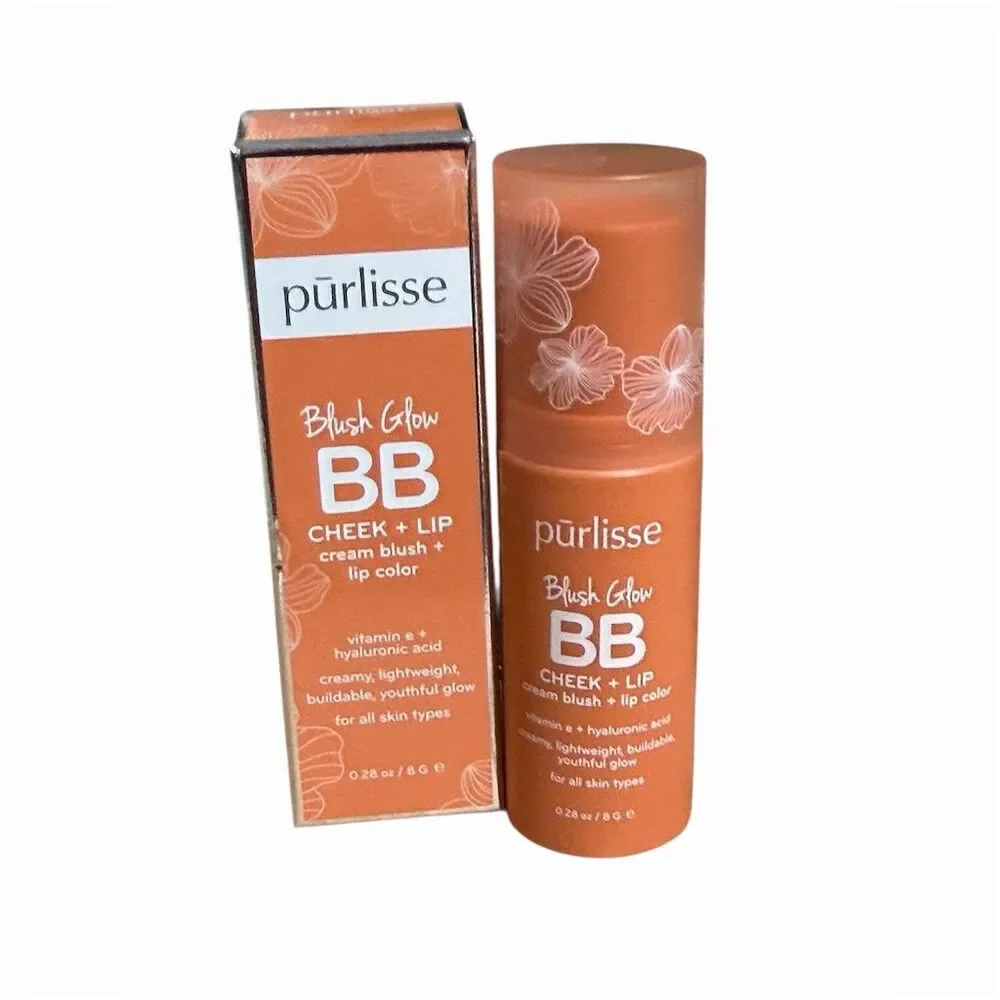 Purlisse Cheek & Lip Stick Peach Please 2-in-1 Hydrating Cream Lip Color